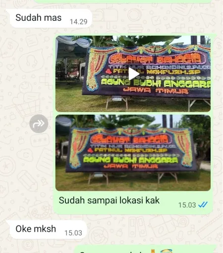 Pengiriman Papan Bunga Sukarasa